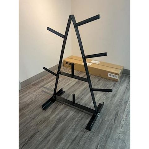 SFE A-Frame Weight Plate Rack – 7-Slot Standard 1-Inch Plate Holder for Home or Gym Storage