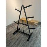 SFE A-Frame Weight Plate Rack – 7-Slot Standard 1-Inch Plate Holder for Home or Gym Storage