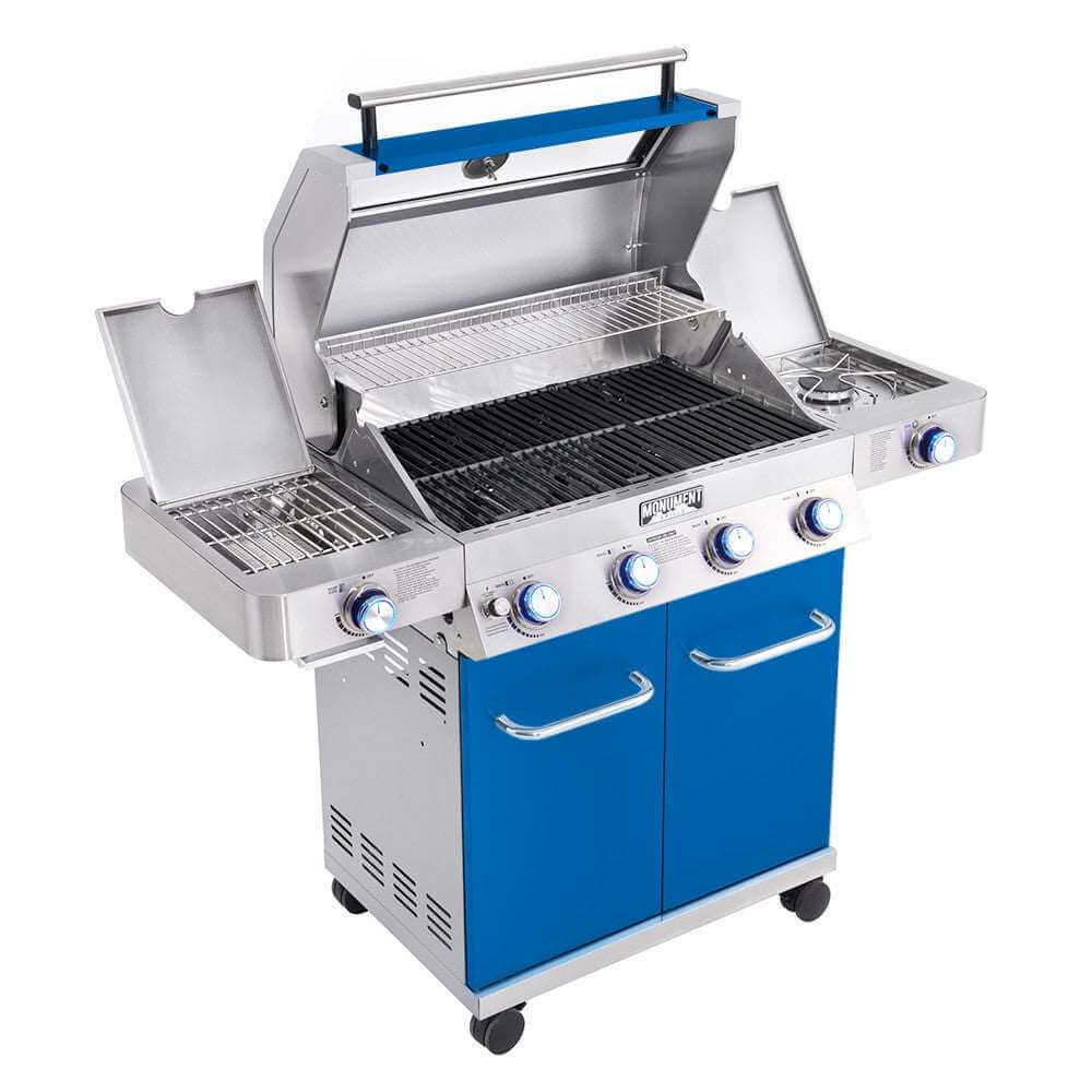 35633B | Matte Blue Infrared Propane Gas Grill