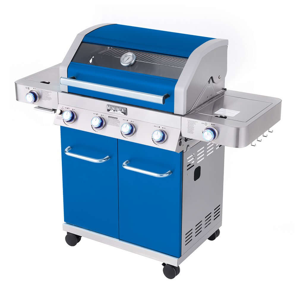 35633B | Matte Blue Infrared Propane Gas Grill