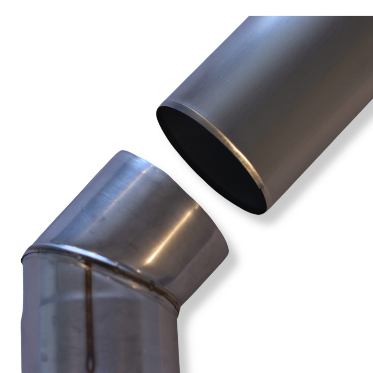 Angled Stove Chimney Pipe - 45 Degree Angle