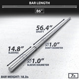 Synergee 1" Barbell