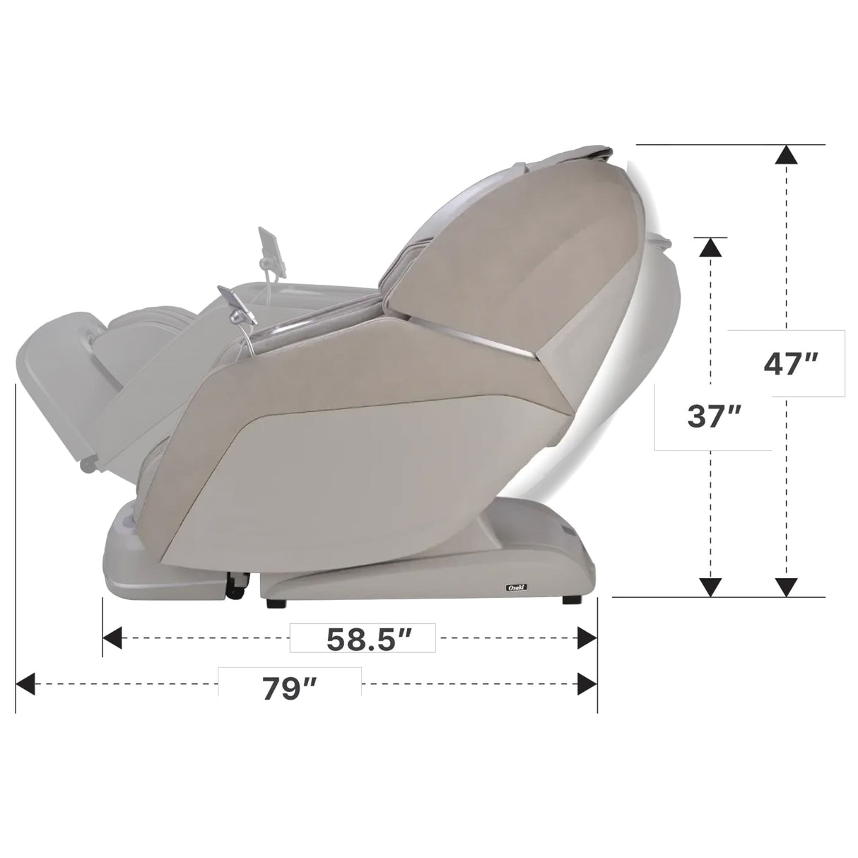 Osaki 4D Manhattan Duo Mech Massage Chair – AI Smart Body Scan, Zero Gravity, Heat & Bluetooth (SAK53948)