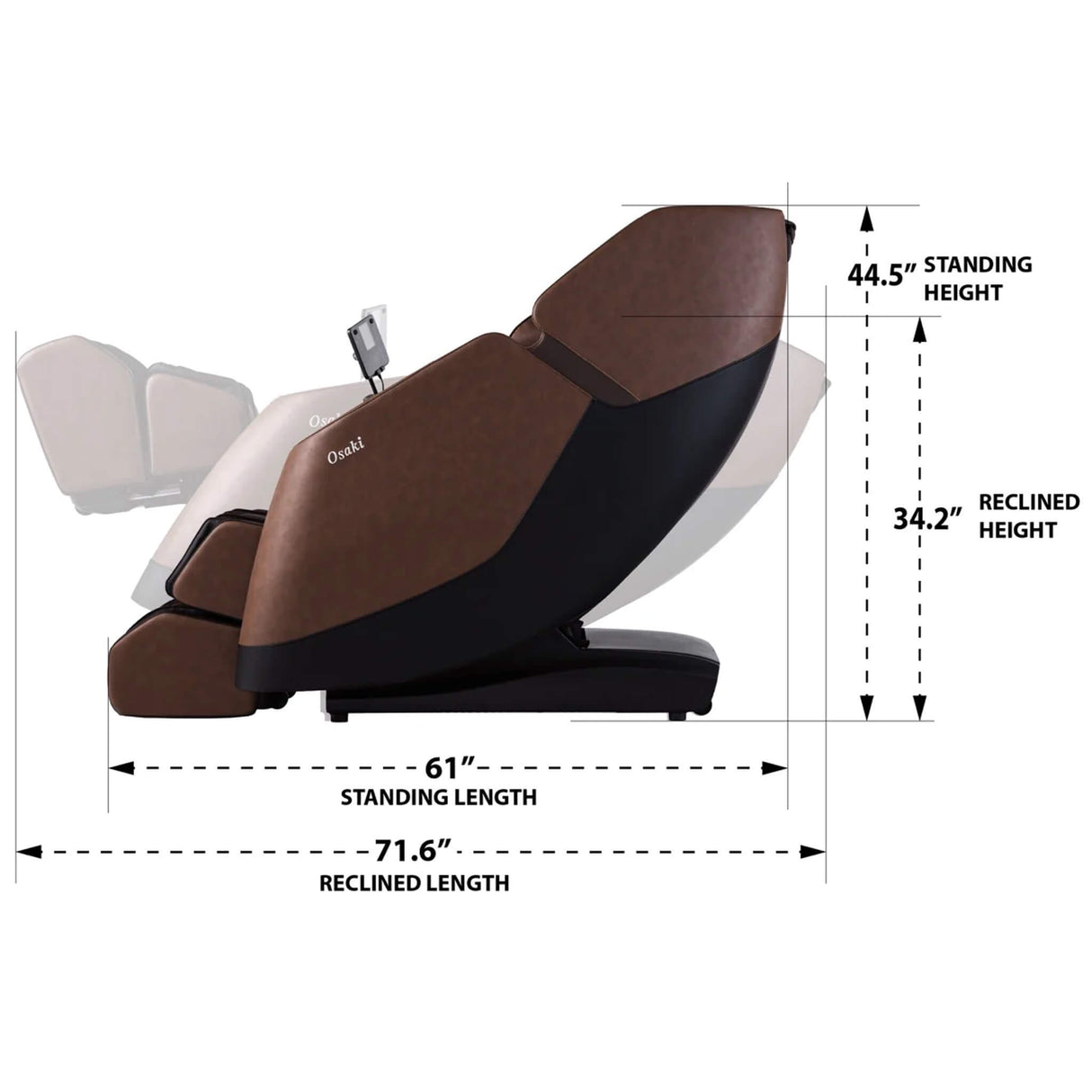 Osaki Ziva 2D Zero Gravity Full Body Massage Chair – Heated Recliner with Bluetooth Speakers & Body Scan Technology