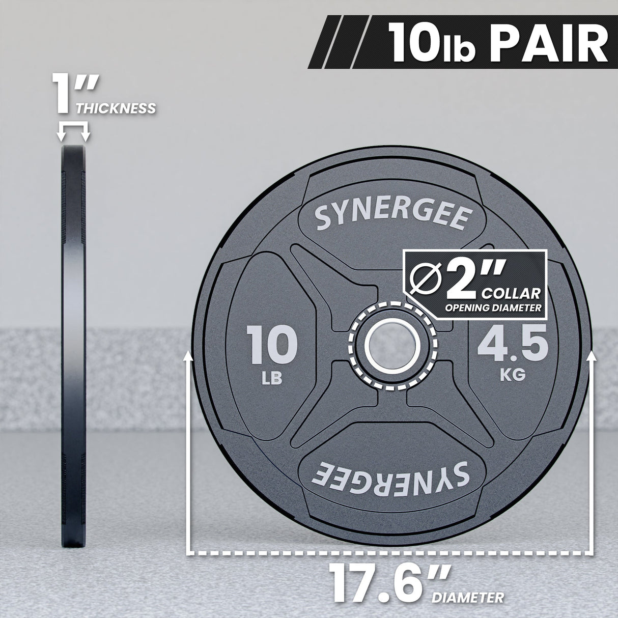 Synergee EZ Grip Bumper Plates