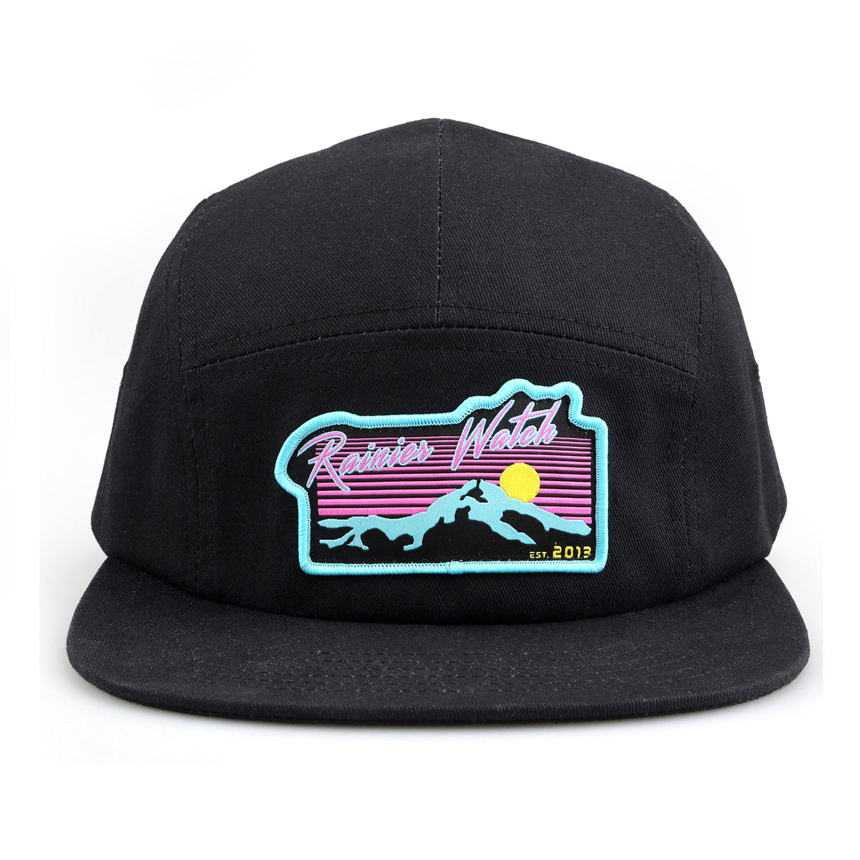 Neon Sunset 5 Panel Camp Cap