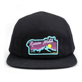 Neon Sunset 5 Panel Camp Cap