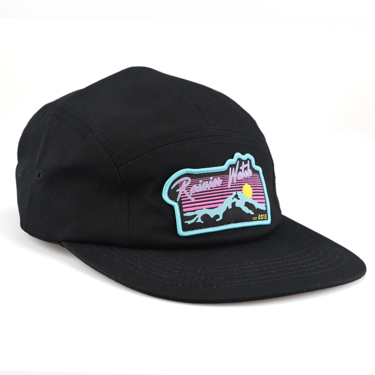 Neon Sunset 5 Panel Camp Cap