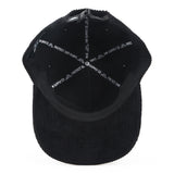 Neon Sunset Corduroy Cap - Black