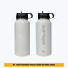 Tahoma Mount Rainier Topo Water Bottle - Laser Etched - 32oz