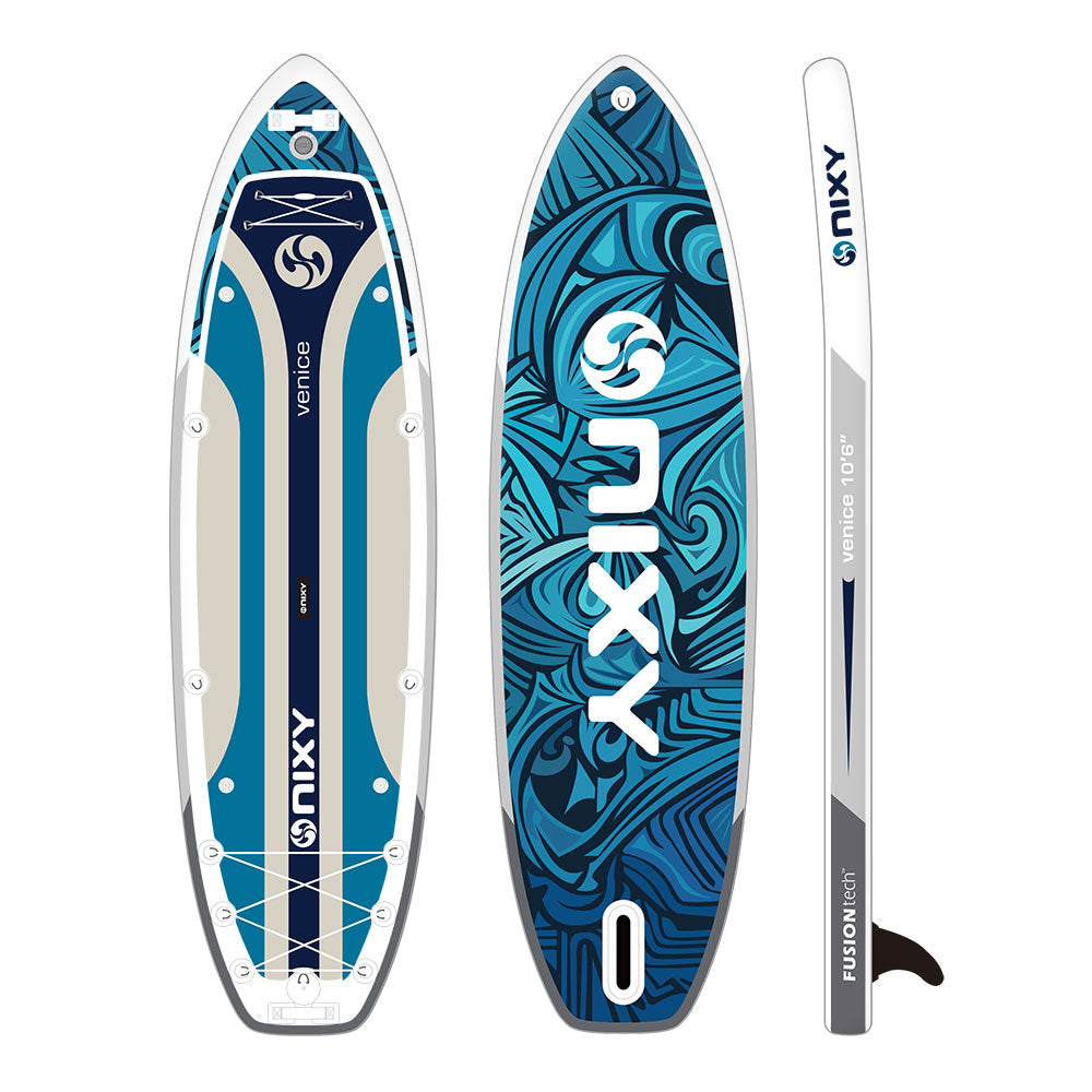 NIXY Venice G5 Yoga Paddle Board – 10'6" Inflatable Cruiser SUP for Stability & Wellness