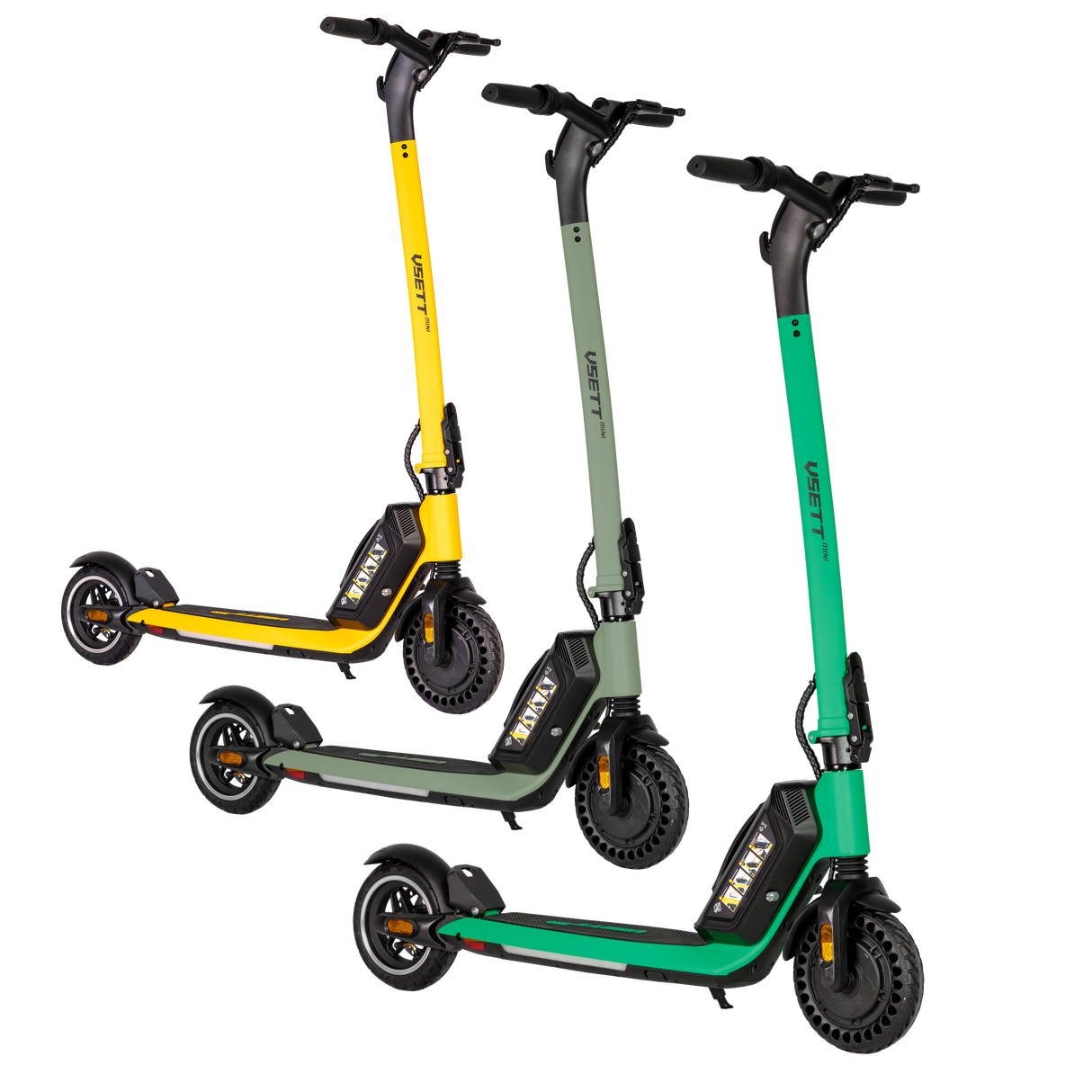 VSETT Mini Lightweight Electric Scooter with Suspension, NFC Lock & Extended Battery Option