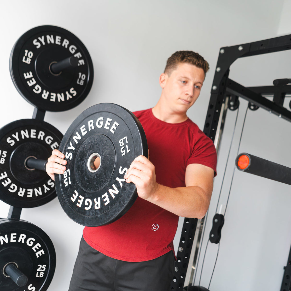 Synergee Weight Plate Wall Storage Rack