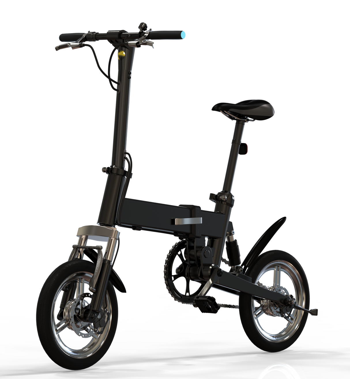 GlareWheel 16'' Folding Electric City Bike X3 Black