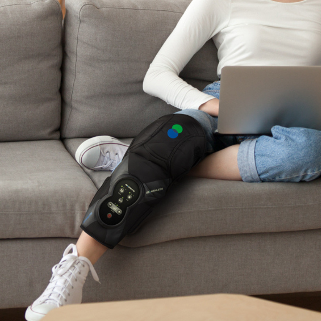 XPRESS Heated Knee Compression Wrap – Targeted Heat & Pressure Therapy for Knee, Calf & Thigh Pain Relief